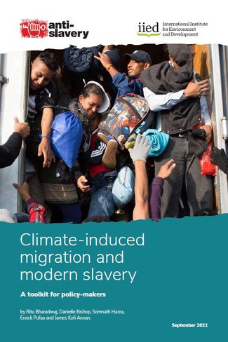 Climate-induced migration and modern slavery. A tool kit for policy-makers (Bangladesh) document cover